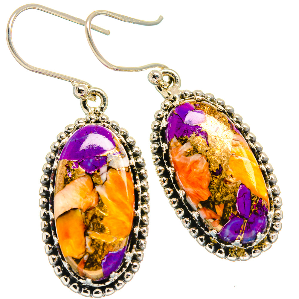 Spiny Turquoise Jasper Earrings handcrafted by Ana Silver Co - EARR424812