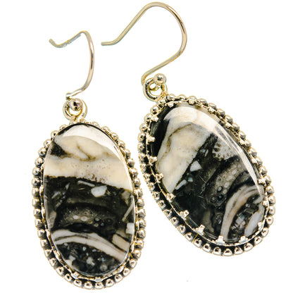 Pinolith Jasper Earrings handcrafted by Ana Silver Co - EARR424814 - Photo 2