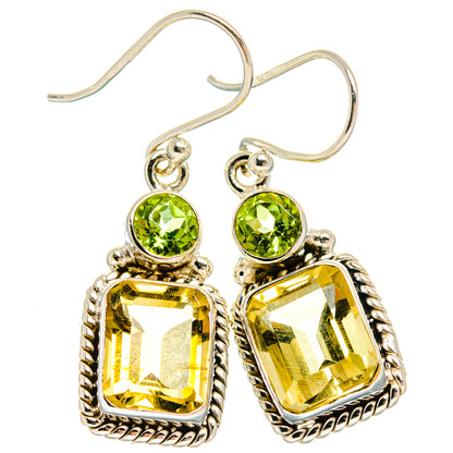 Citrine Earrings handcrafted by Ana Silver Co - EARR424815