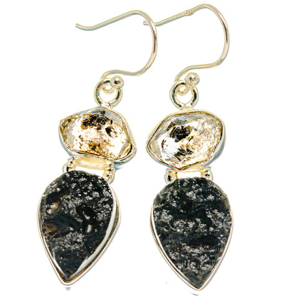 Tektite Earrings handcrafted by Ana Silver Co - EARR424817