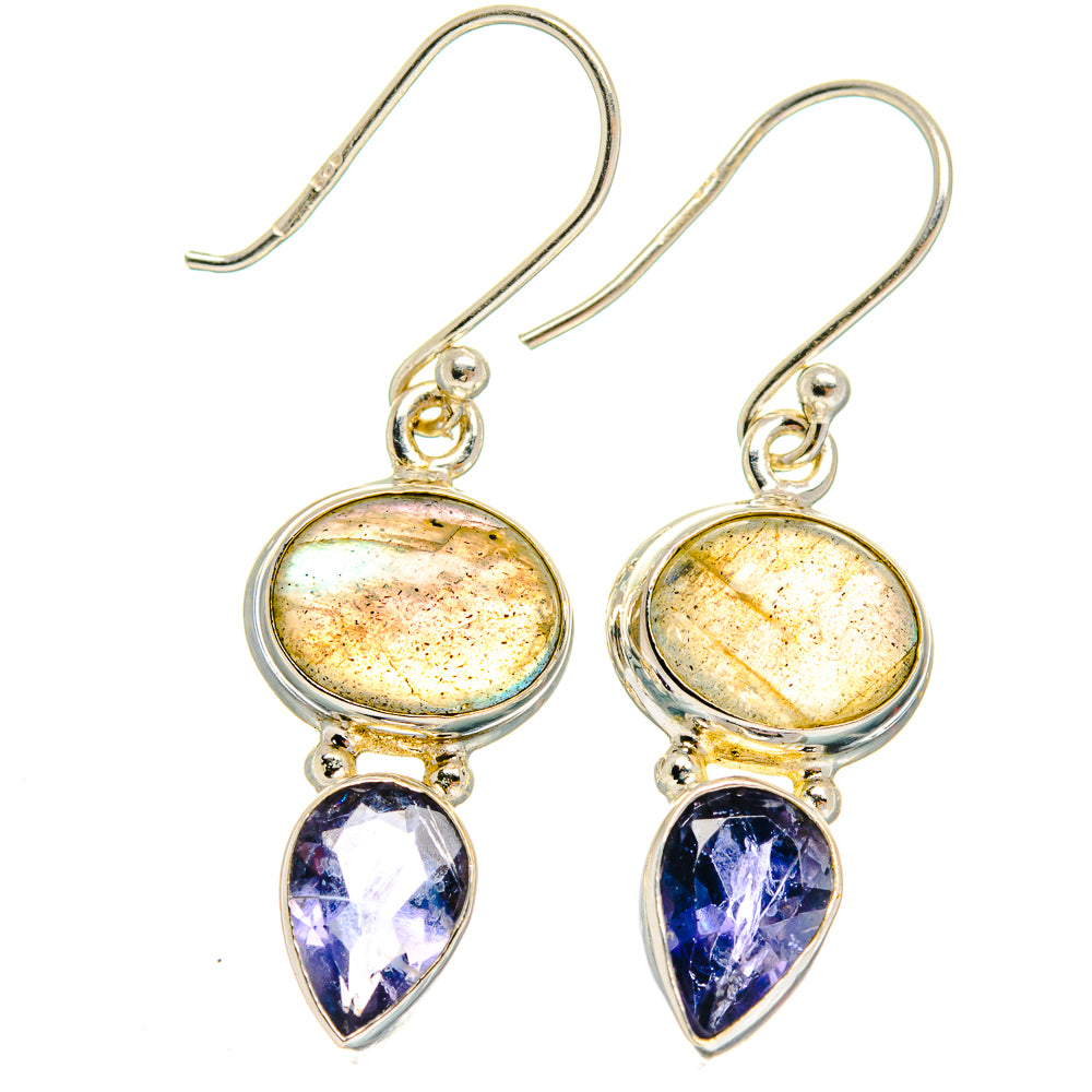 Labradorite Earrings handcrafted by Ana Silver Co - EARR424818 - Photo 2