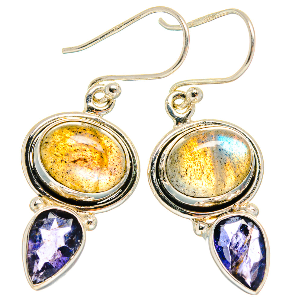 Labradorite Earrings handcrafted by Ana Silver Co - EARR424819 - Photo 2