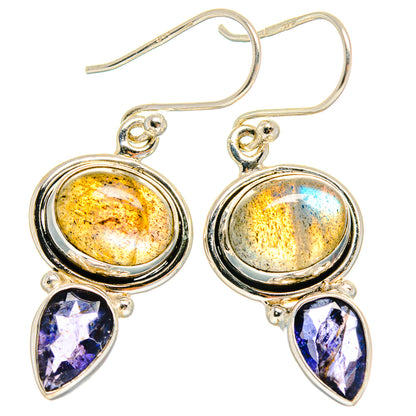 Labradorite Earrings handcrafted by Ana Silver Co - EARR424819 - Photo 2
