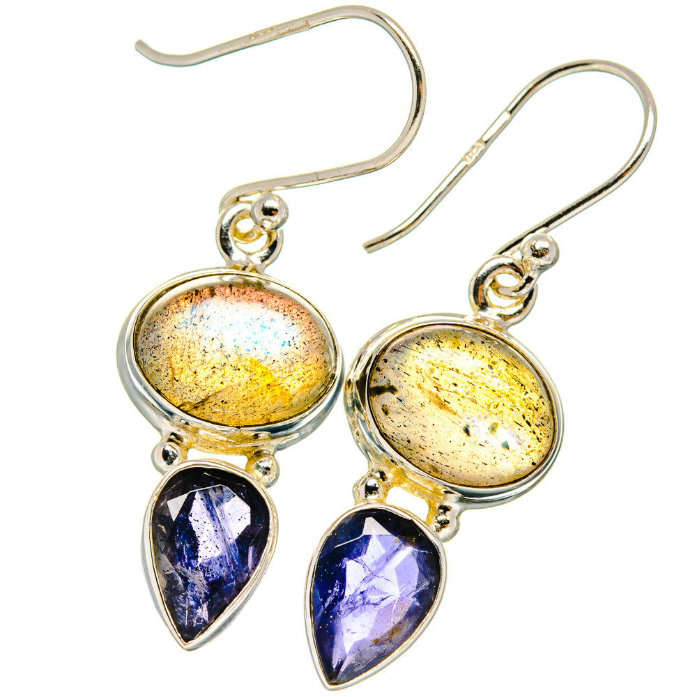 Labradorite Earrings handcrafted by Ana Silver Co - EARR424822 - Photo 2
