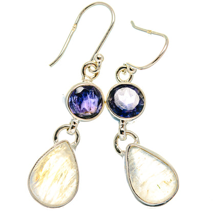 Rainbow Moonstone Earrings handcrafted by Ana Silver Co - EARR424826 - Photo 2