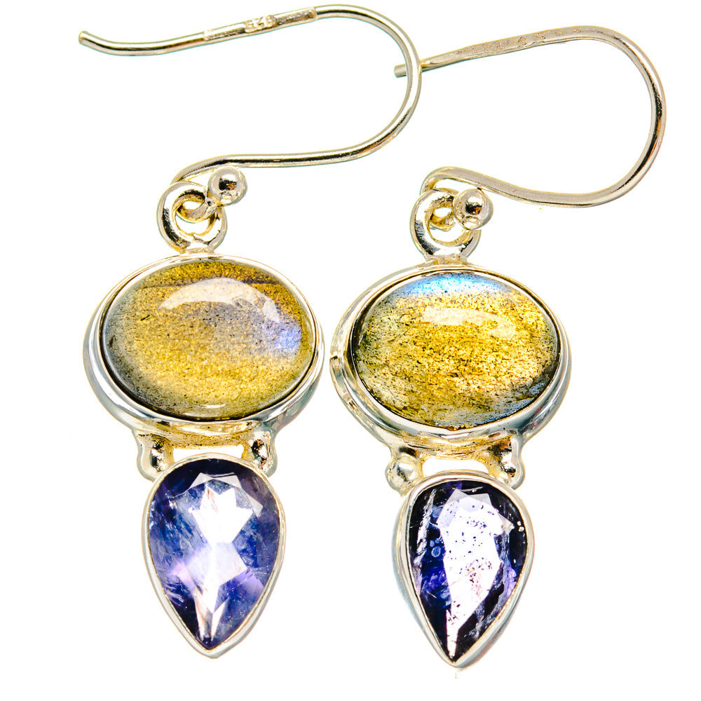 Labradorite Earrings handcrafted by Ana Silver Co - EARR424828 - Photo 2