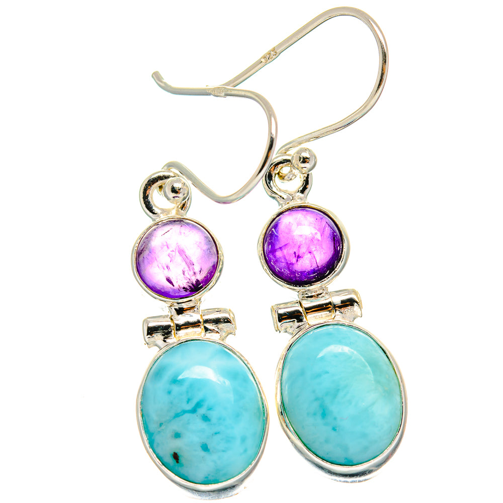 Larimar Earrings handcrafted by Ana Silver Co - EARR424830 - Photo 2