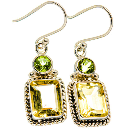 Citrine Earrings handcrafted by Ana Silver Co - EARR424832 - Photo 2
