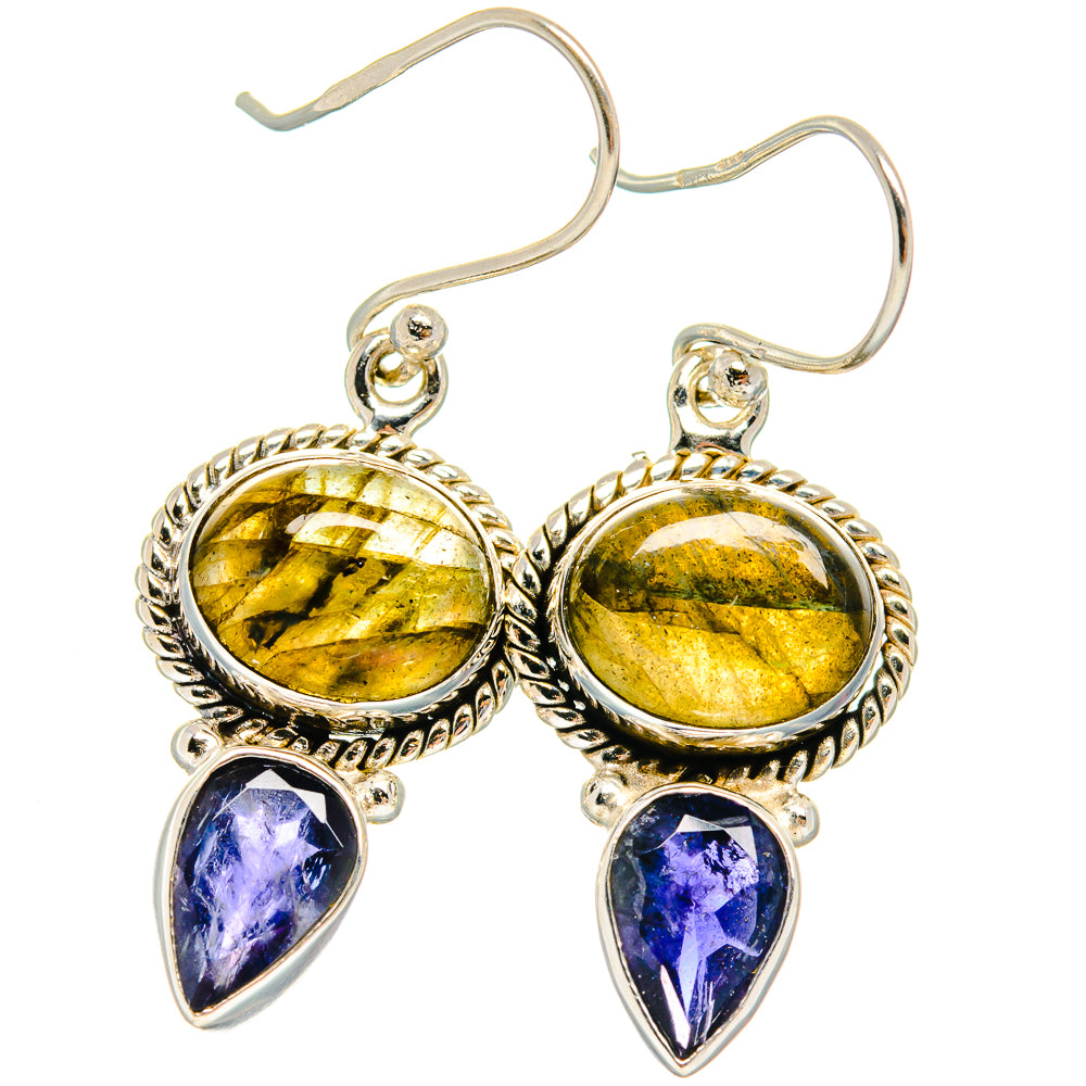Labradorite Earrings handcrafted by Ana Silver Co - EARR424833 - Photo 2