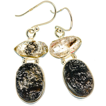 Tektite Earrings handcrafted by Ana Silver Co - EARR424835