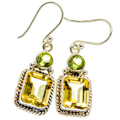 Citrine Earrings handcrafted by Ana Silver Co - EARR424836 - Photo 2