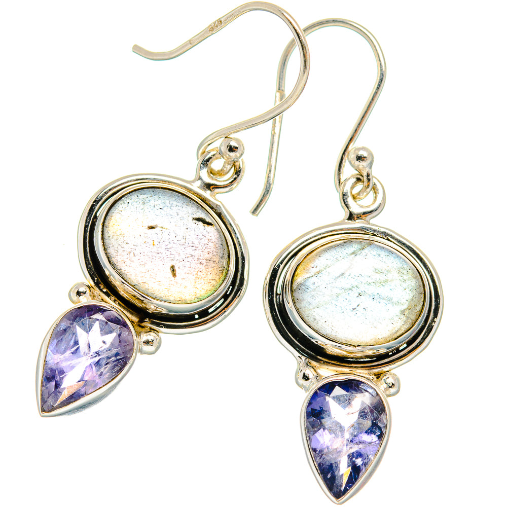 Labradorite Earrings handcrafted by Ana Silver Co - EARR424840 - Photo 2