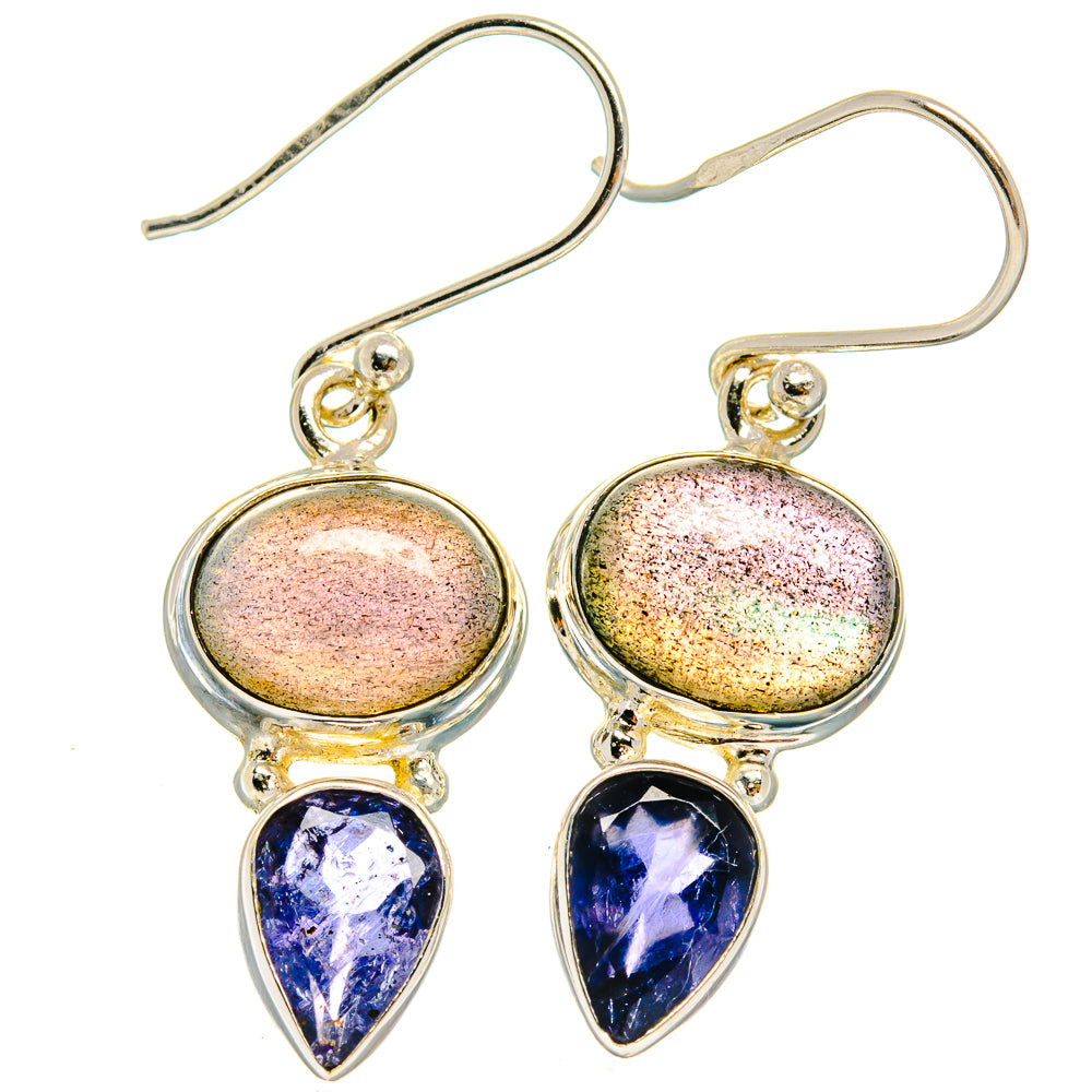 Labradorite Earrings handcrafted by Ana Silver Co - EARR424842 - Photo 2