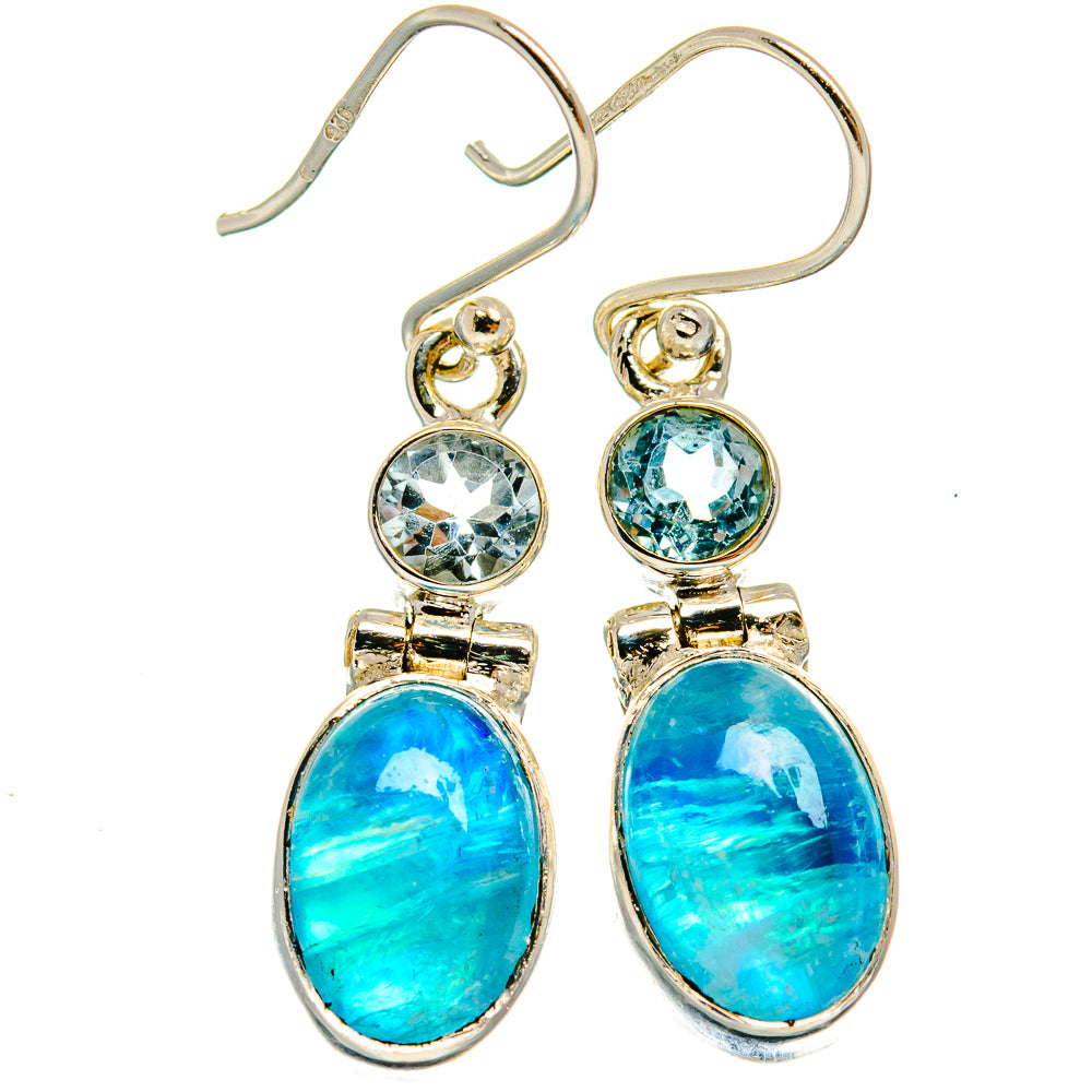 Rainbow Moonstone Earrings handcrafted by Ana Silver Co - EARR424845