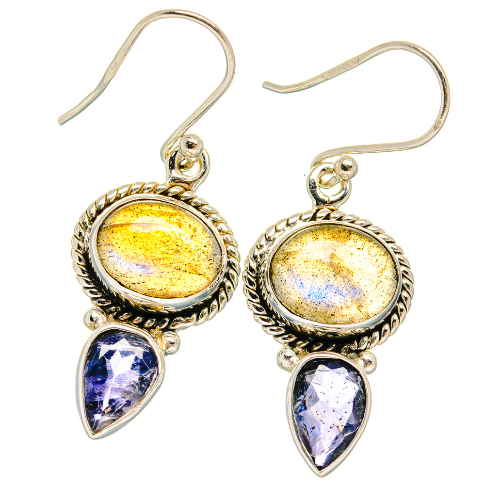 Labradorite Earrings handcrafted by Ana Silver Co - EARR424849