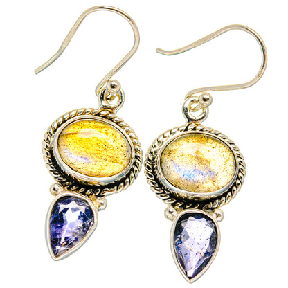 Labradorite Earrings handcrafted by Ana Silver Co - EARR424849