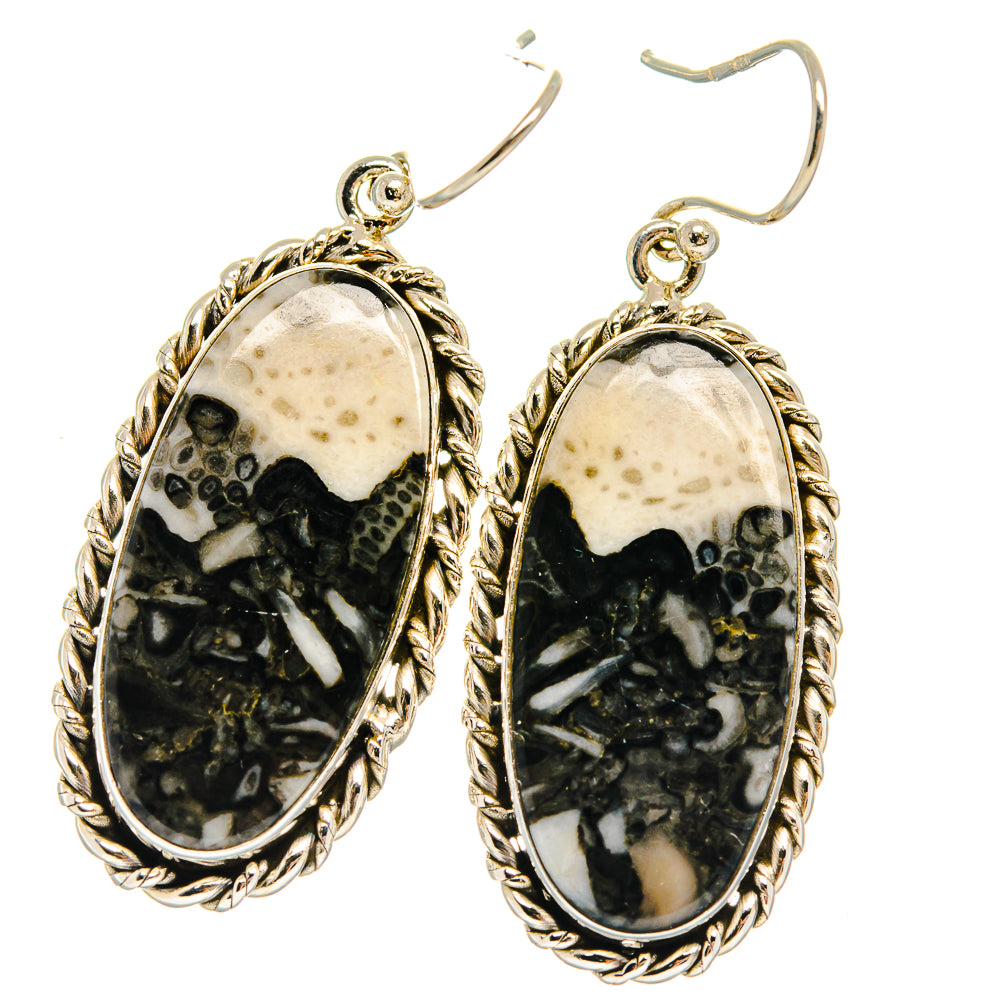 Pinolith Jasper Earrings handcrafted by Ana Silver Co - EARR424852 - Photo 2