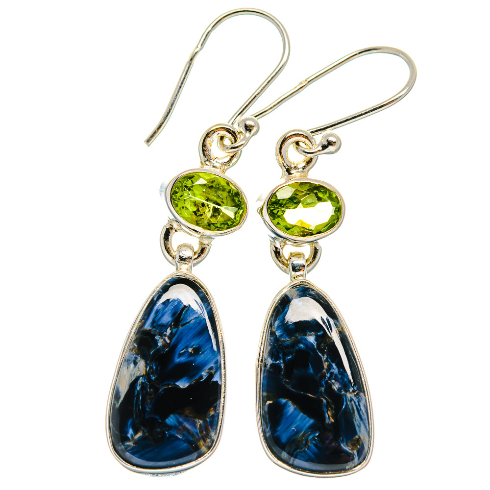 Pietersite Earrings handcrafted by Ana Silver Co - EARR424860 - Photo 2