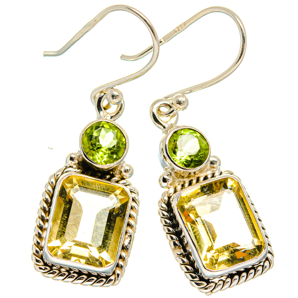 Citrine Earrings handcrafted by Ana Silver Co - EARR424863 - Photo 2