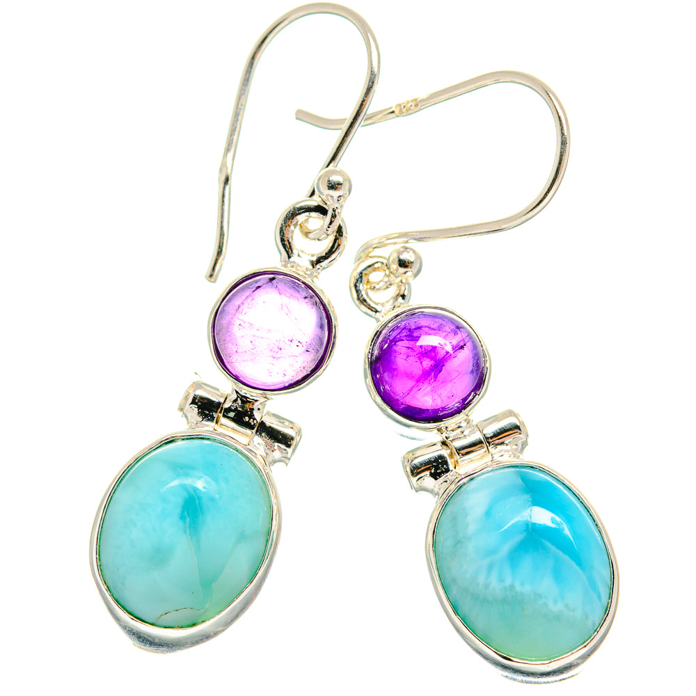 Larimar Earrings handcrafted by Ana Silver Co - EARR424865 - Photo 2