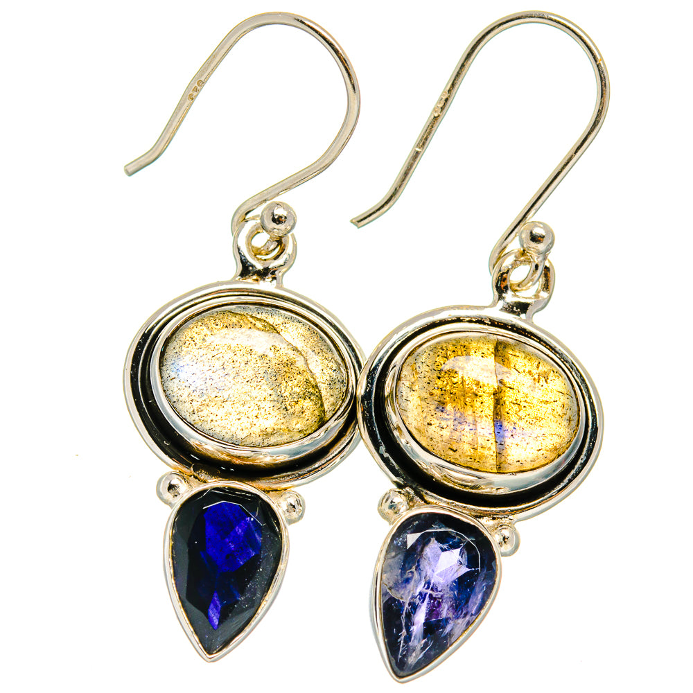 Labradorite Earrings handcrafted by Ana Silver Co - EARR424870 - Photo 2