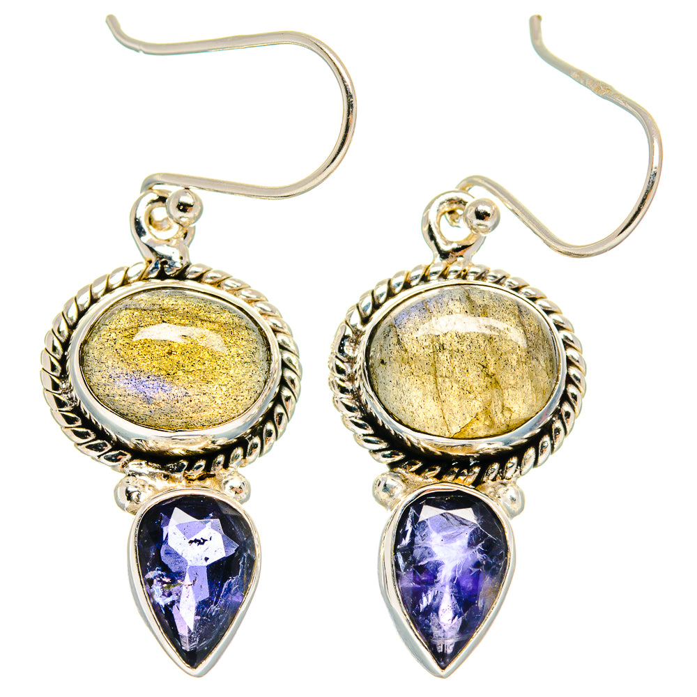 Labradorite Earrings handcrafted by Ana Silver Co - EARR424877