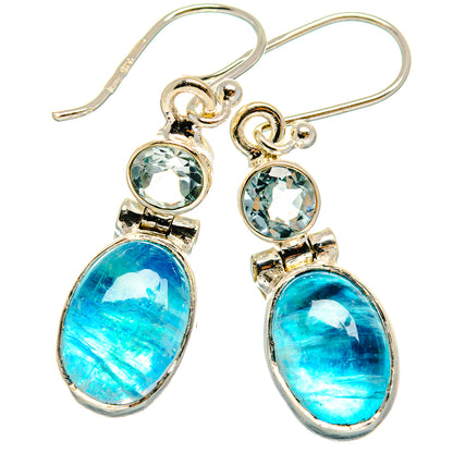 Rainbow Moonstone Earrings handcrafted by Ana Silver Co - EARR424879