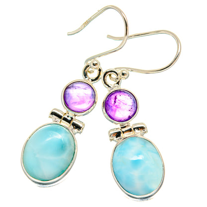 Larimar Earrings handcrafted by Ana Silver Co - EARR424883 - Photo 2