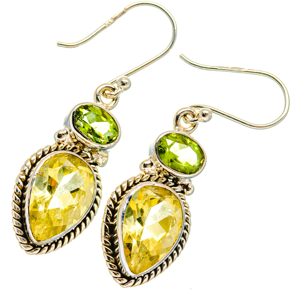 Citrine Earrings handcrafted by Ana Silver Co - EARR424889