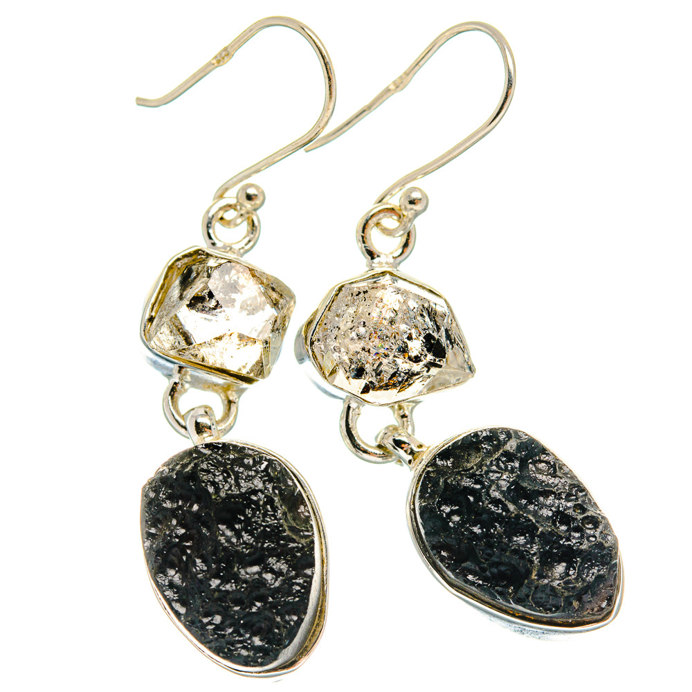 Tektite Earrings handcrafted by Ana Silver Co - EARR424892