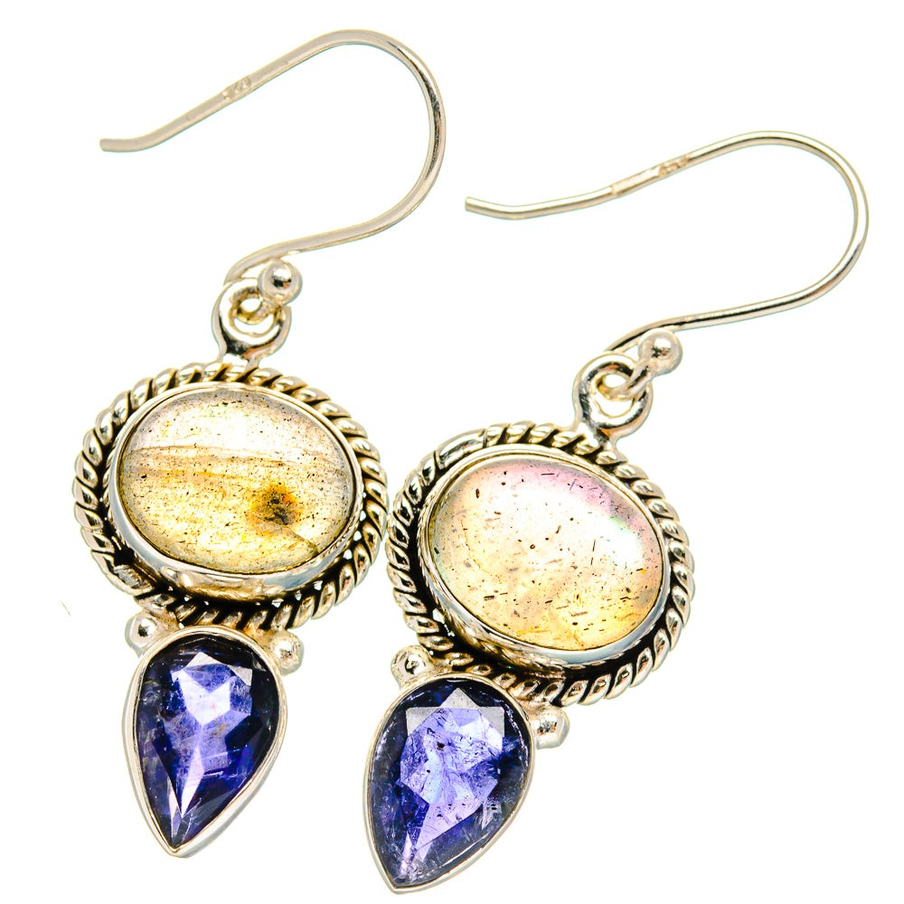 Labradorite Earrings handcrafted by Ana Silver Co - EARR424899 - Photo 2