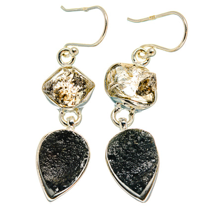 Tektite Earrings handcrafted by Ana Silver Co - EARR424903