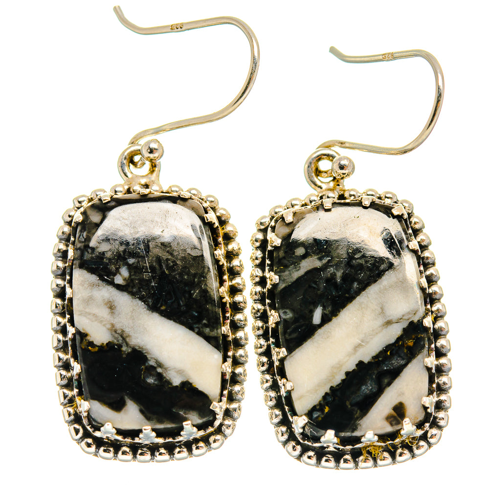 Pinolith Jasper Earrings handcrafted by Ana Silver Co - EARR424905 - Photo 2