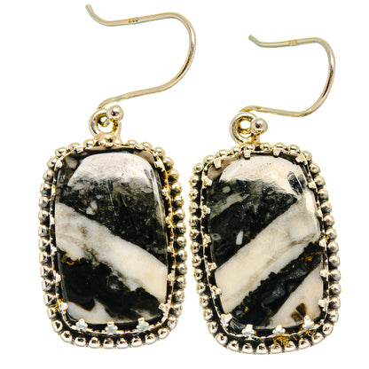 Pinolith Jasper Earrings handcrafted by Ana Silver Co - EARR424905 - Photo 2