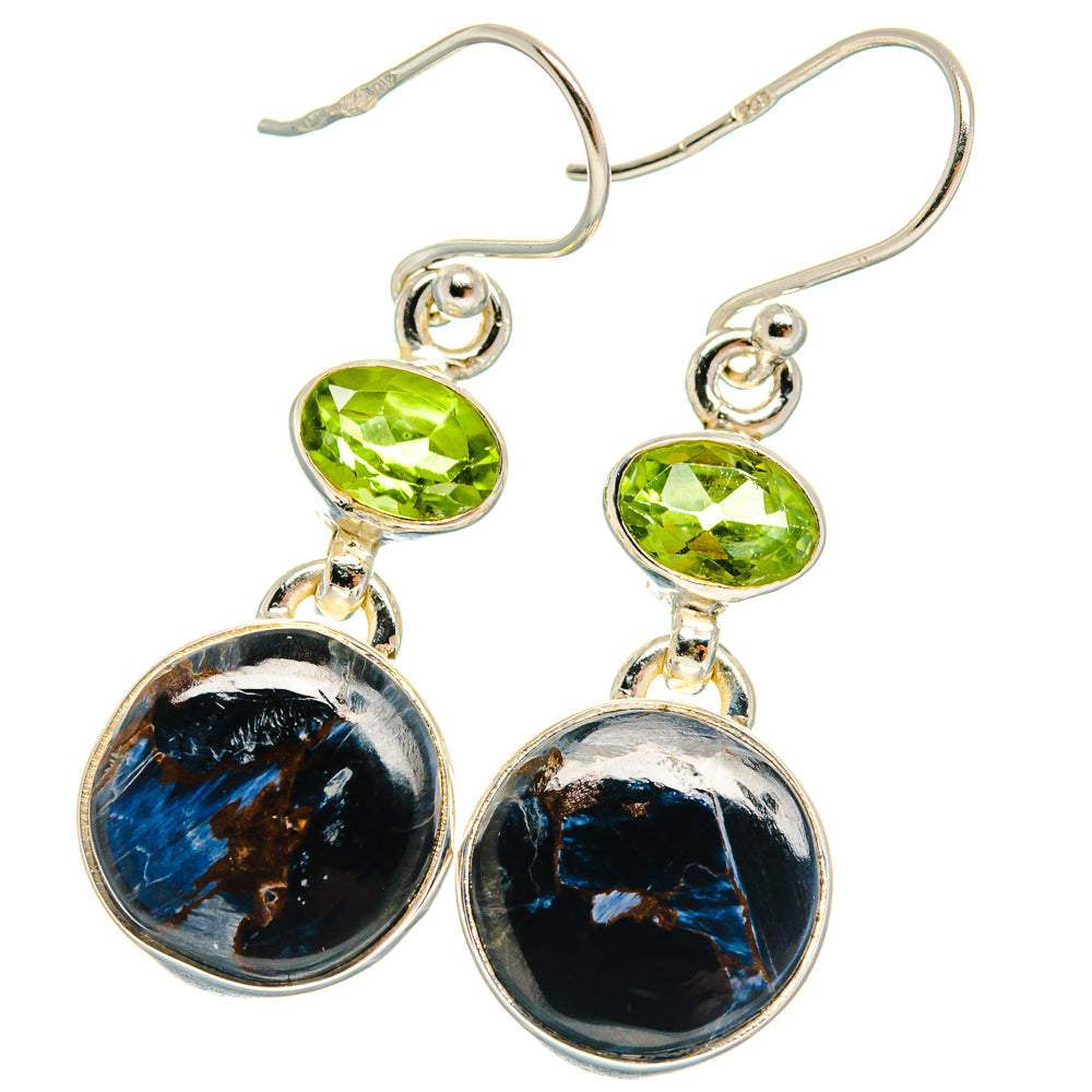 Pietersite Earrings handcrafted by Ana Silver Co - EARR424917 - Photo 2