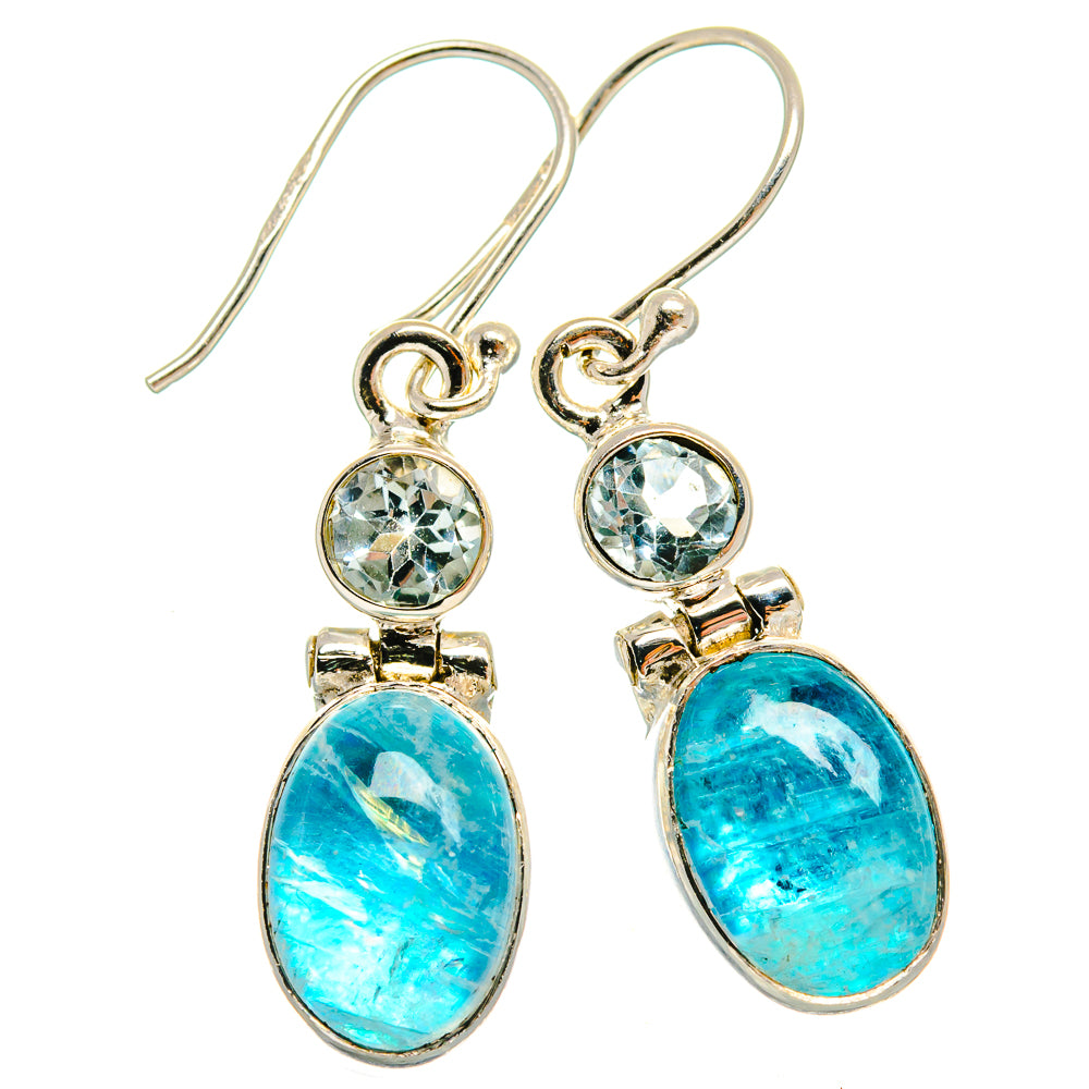 Rainbow Moonstone Earrings handcrafted by Ana Silver Co - EARR424919