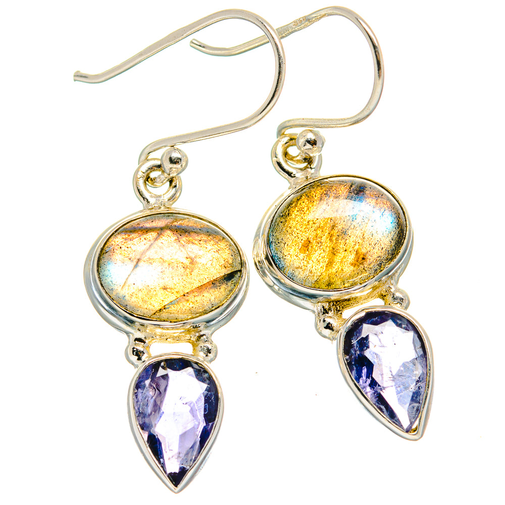 Labradorite Earrings handcrafted by Ana Silver Co - EARR424930 - Photo 2