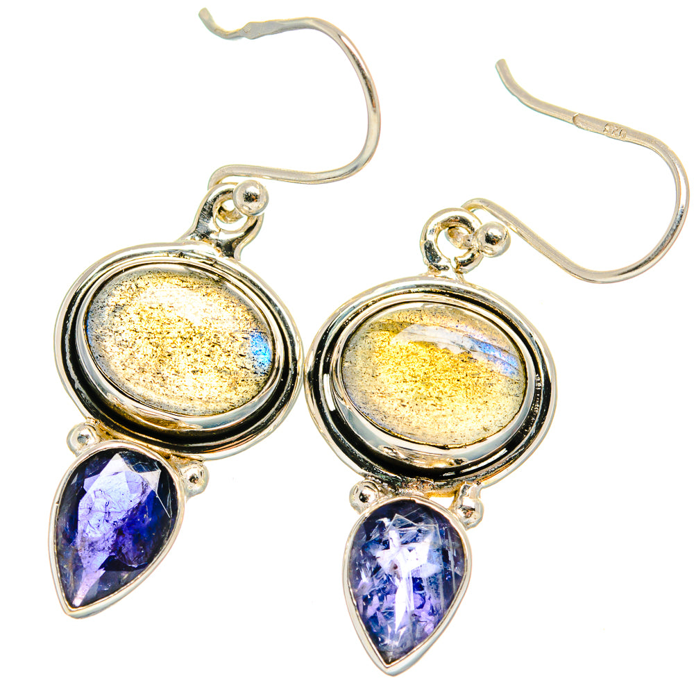 Labradorite Earrings handcrafted by Ana Silver Co - EARR424941 - Photo 2