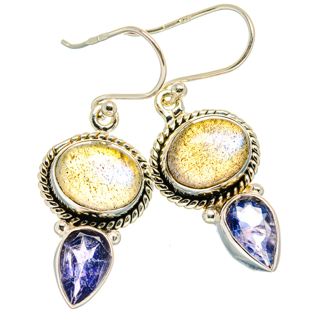 Labradorite Earrings handcrafted by Ana Silver Co - EARR424942 - Photo 2