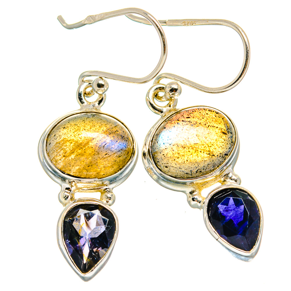 Labradorite Earrings handcrafted by Ana Silver Co - EARR424944 - Photo 2