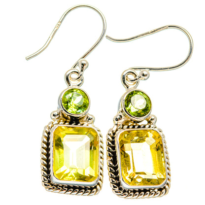 Citrine Earrings handcrafted by Ana Silver Co - EARR424945 - Photo 2