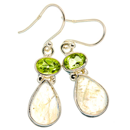 Rainbow Moonstone Earrings handcrafted by Ana Silver Co - EARR424956 - Photo 2