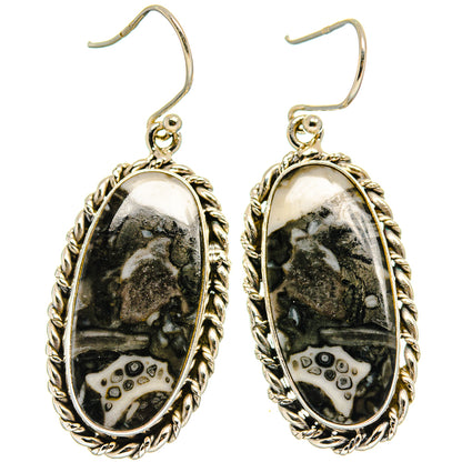 Pinolith Jasper Earrings handcrafted by Ana Silver Co - EARR424966 - Photo 2
