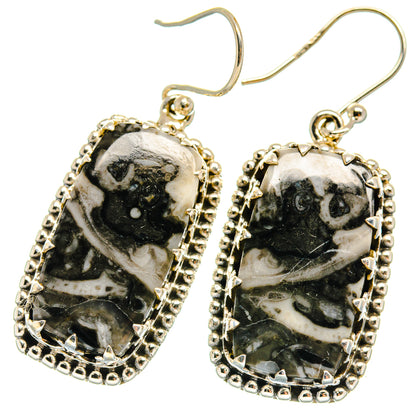 Pinolith Jasper Earrings handcrafted by Ana Silver Co - EARR424969 - Photo 2