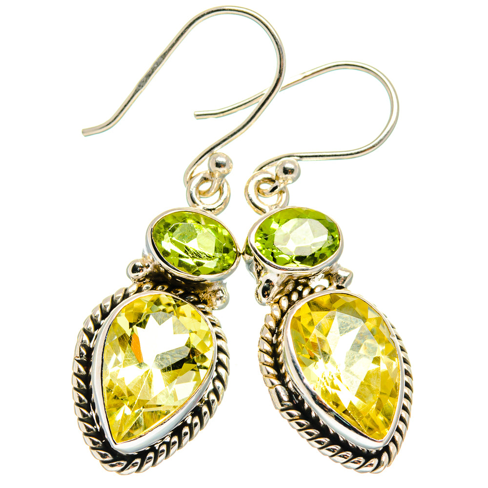 Citrine Earrings handcrafted by Ana Silver Co - EARR424971 - Photo 2