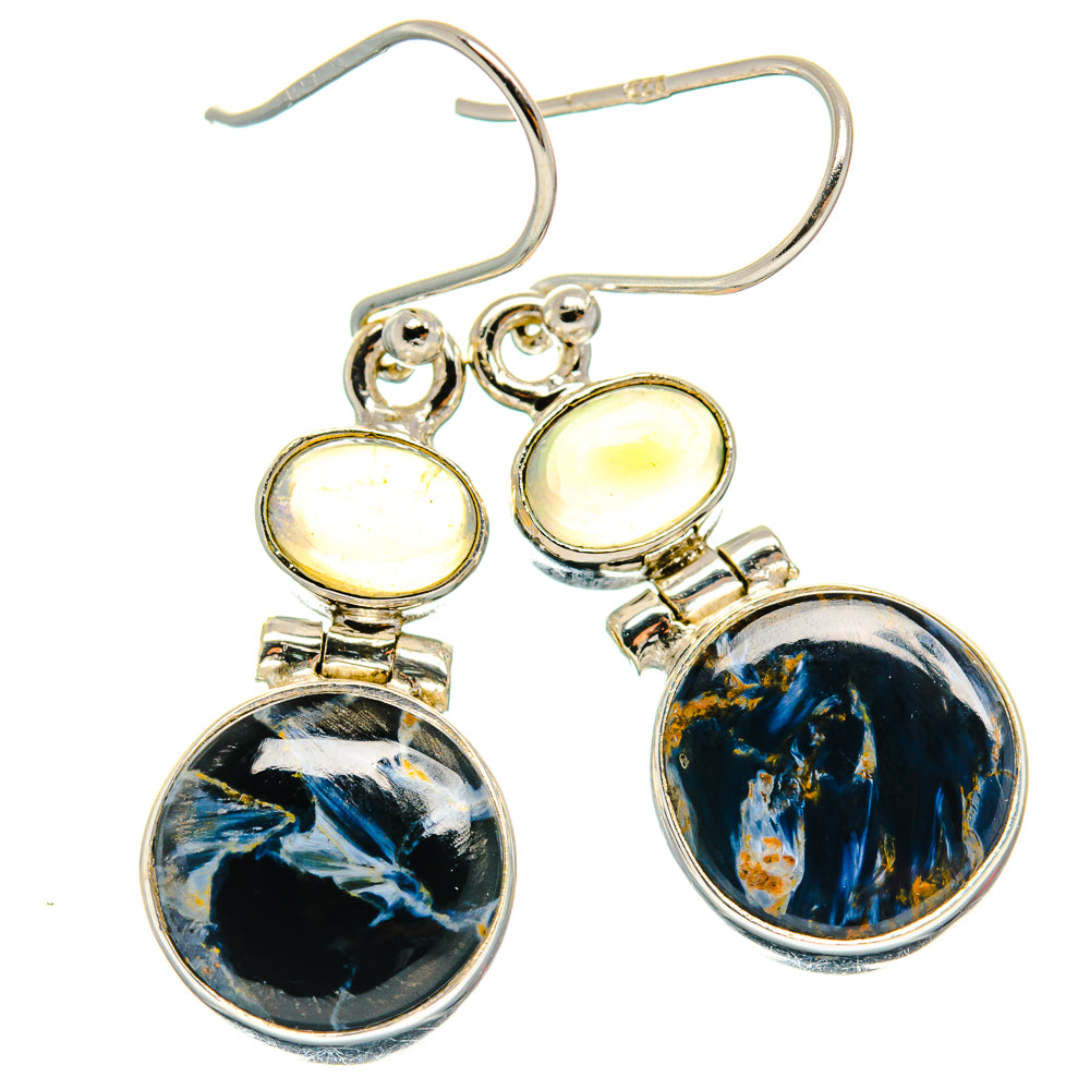 Pietersite Earrings handcrafted by Ana Silver Co - EARR424982 - Photo 2