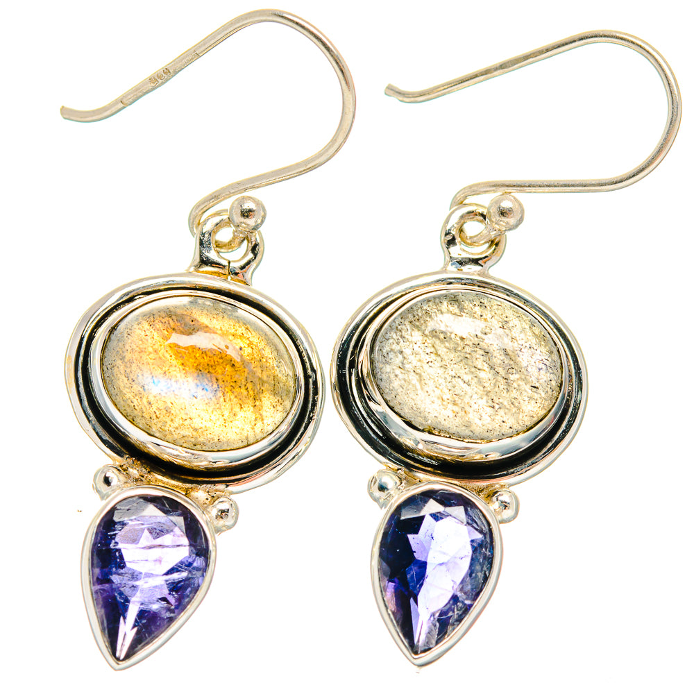 Labradorite Earrings handcrafted by Ana Silver Co - EARR424995 - Photo 2