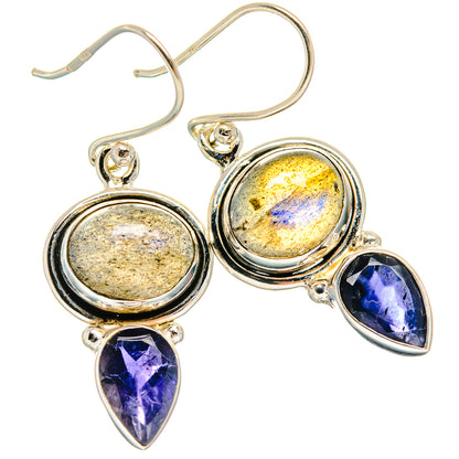 Labradorite Earrings handcrafted by Ana Silver Co - EARR425007 - Photo 2