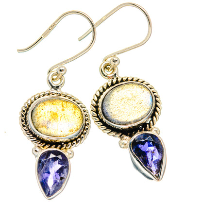 Labradorite Earrings handcrafted by Ana Silver Co - EARR425011 - Photo 2