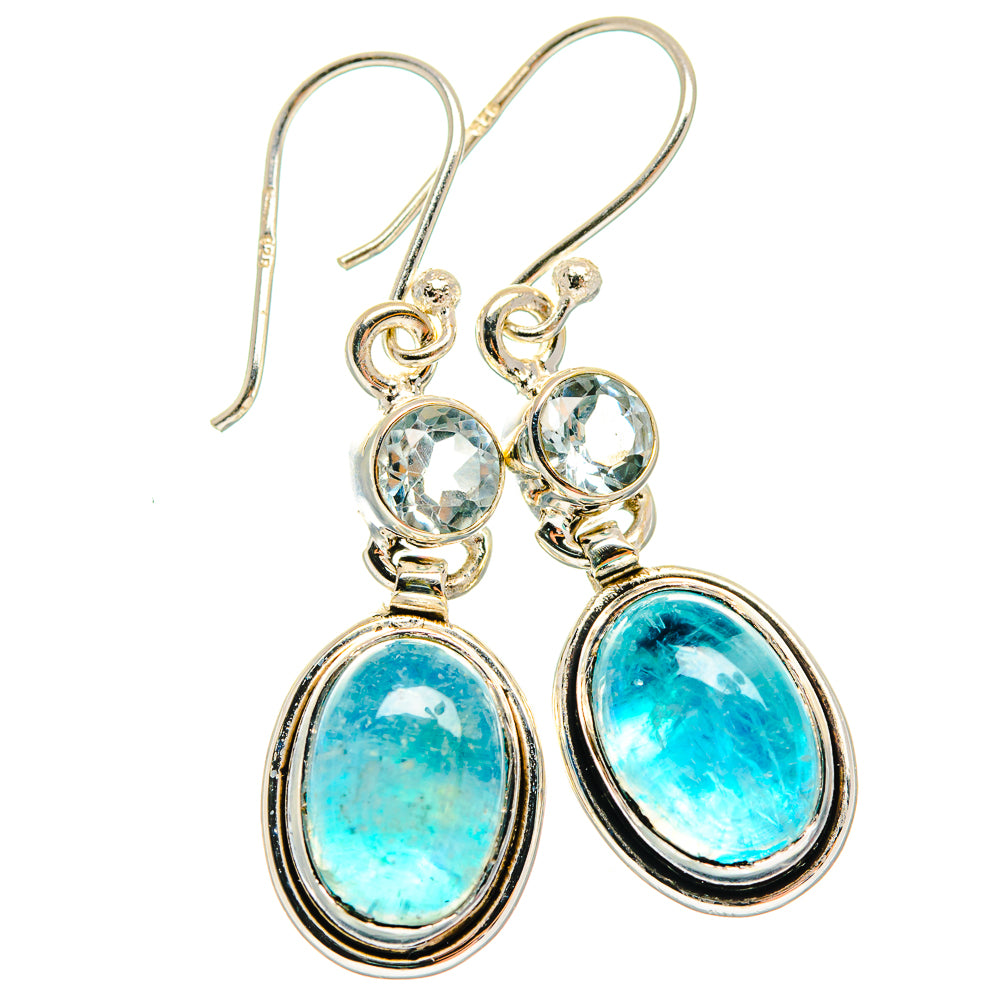 Rainbow Moonstone Earrings handcrafted by Ana Silver Co - EARR425020 - Photo 2